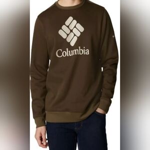 Columbia Trek Crewneck Sweatshirt Size L Brown New MSRP $50